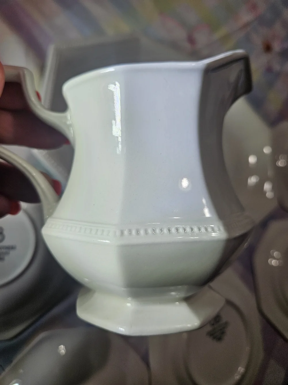 Vintage Johnson Brothers Heritage White‎ Ironstone 7-Piece Serving Set